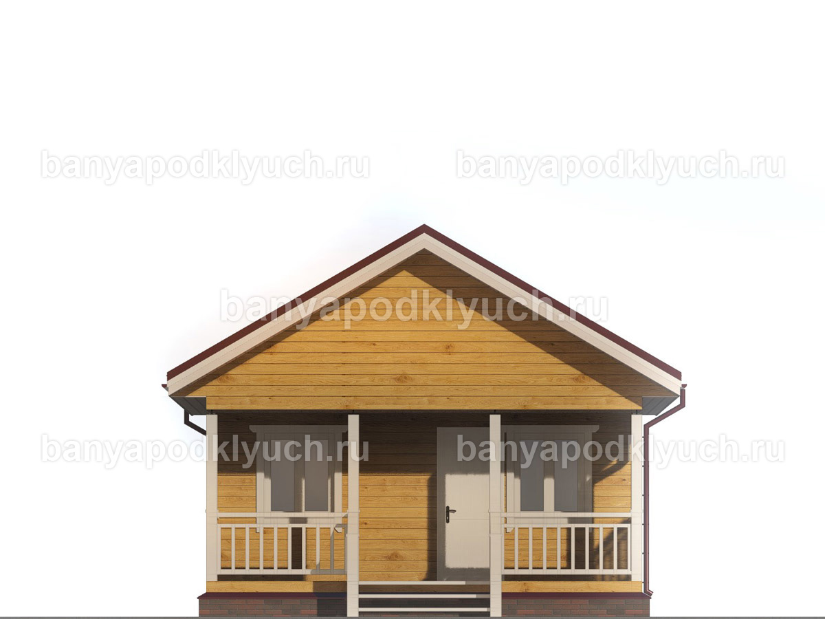 Баня из бруса 7.5x6 м Баня из бруса 7.5x6 м
