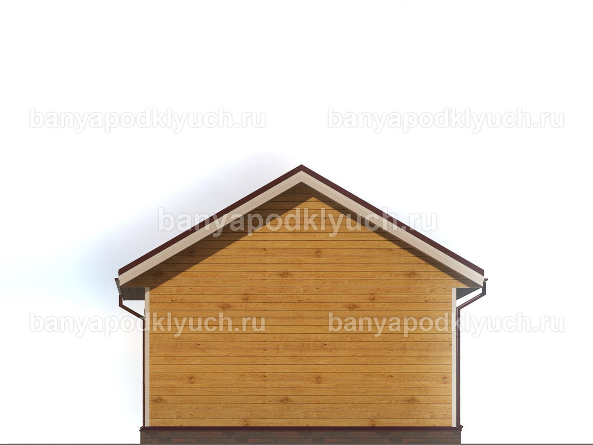 Баня из бруса 7.5x6 м Баня из бруса 7.5x6 м