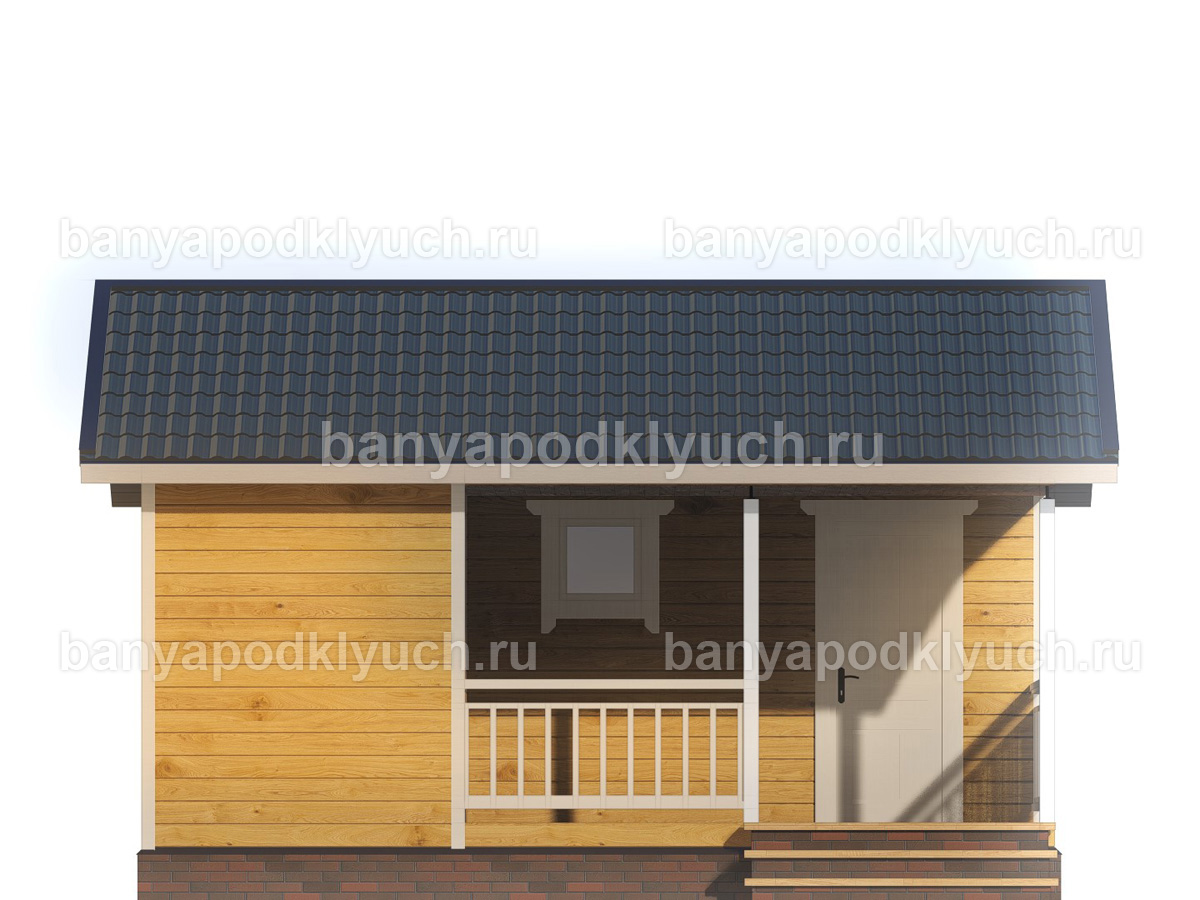 Баня из бруса 6x4,5 м Баня из бруса 6x4,5 м