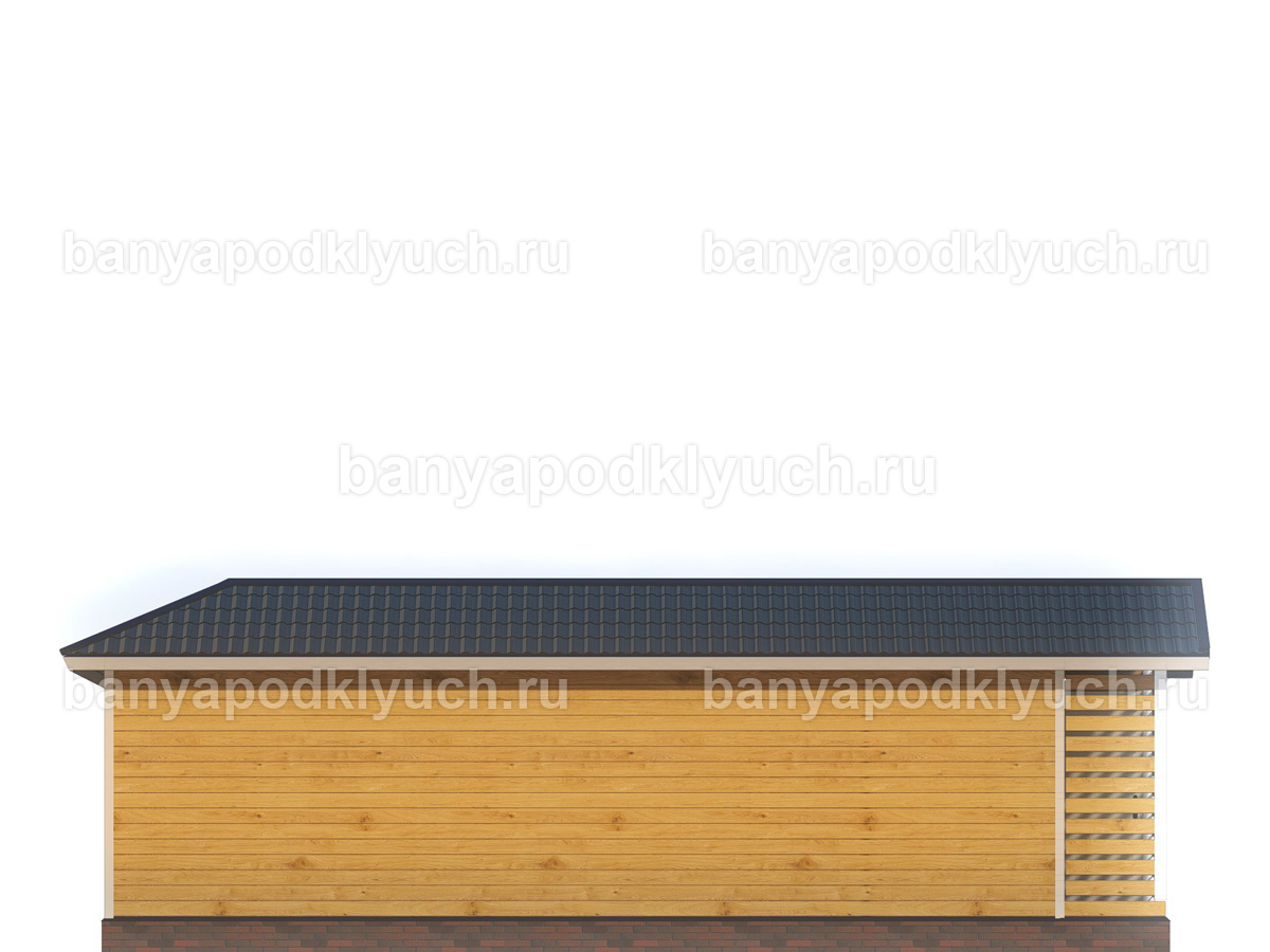 Баня из бруса 9.3x6 м Баня из бруса 9.3x6 м