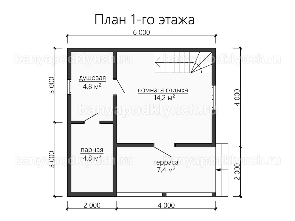 Каркасная баня 6x6 м Каркасная баня 6x6 м