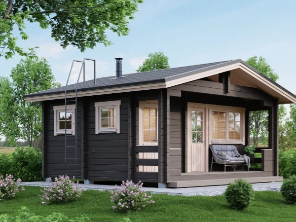 Баня из бруса 4,8 на 4,8 м